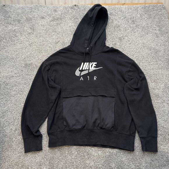 Nike Air Hoodie Mens Medium Pullover Hooded Sweatshirt Pockets - Picture 1 of 14